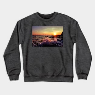 Sunset and splashing water Crewneck Sweatshirt